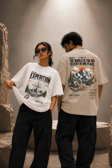 Expedition — Find Your Own Path | Mount Everest Heavyweight Cotton T-Shirt